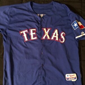 Vintage  MLB Texas Rangers Authentic Majestic Jersey sz 44